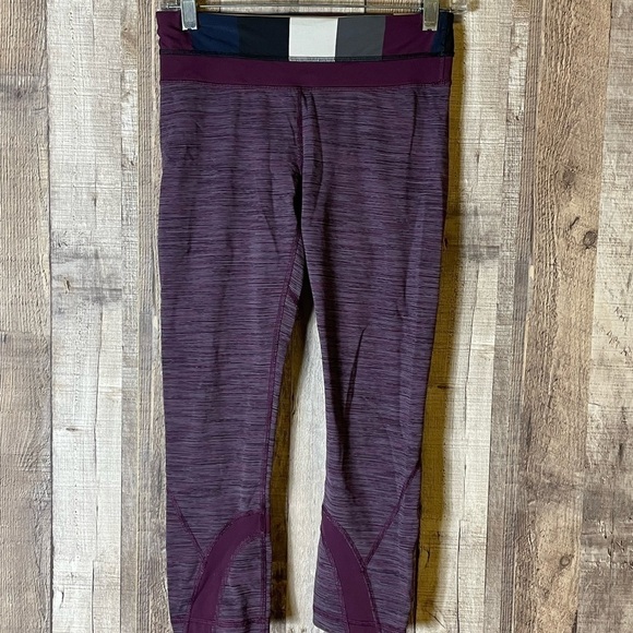 Lululemon Inspire Crop II Wee Are From Space Plum - Picture 9 of 10